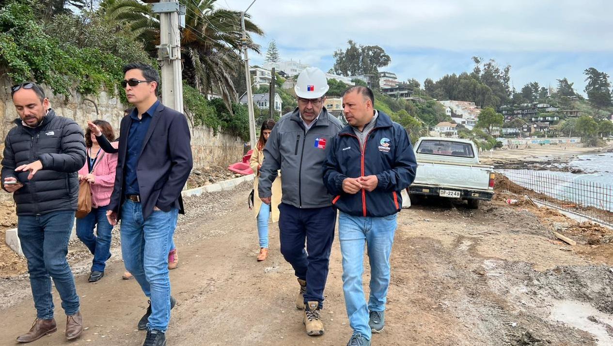 Obras En El Borde Costero De Conc N Tienen Un De Avance Estar An